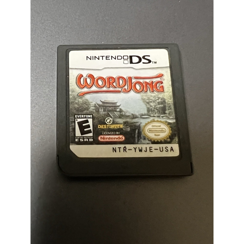 WordJong Nintendo DS Game Cartridge NTR-YWJE-USA Authentic Puzzle Game‎